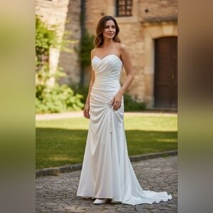 Elegant White Wedding Dress